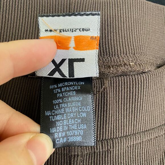 Kerrits Brown Ribbed Knee Patch Bootcut Riding Equestrian Pant Girls XL - Picture 5 of 9